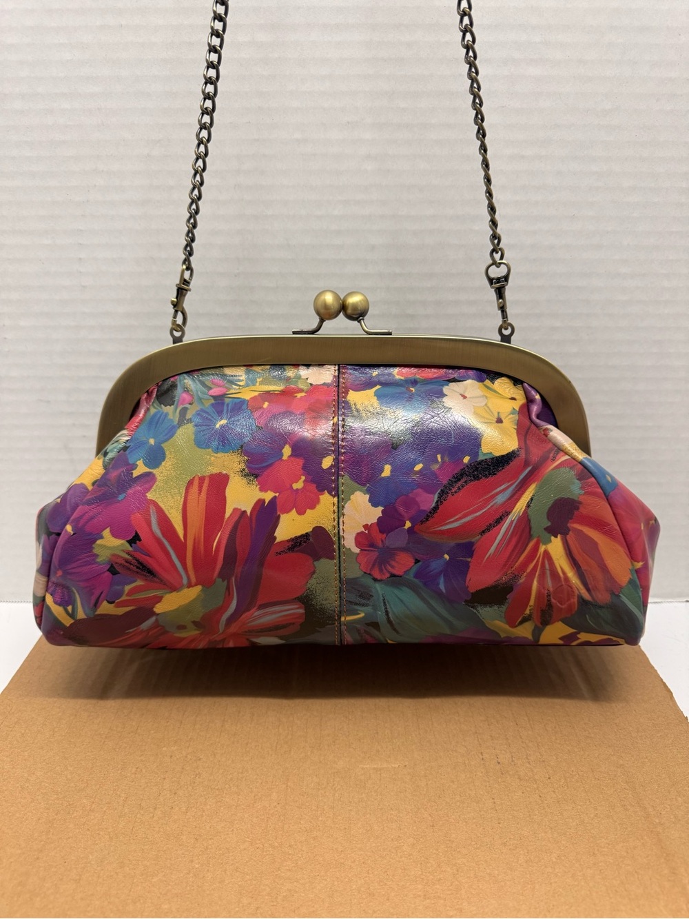 Patricia Nash Mia Frame Leather Satchel / Clutch